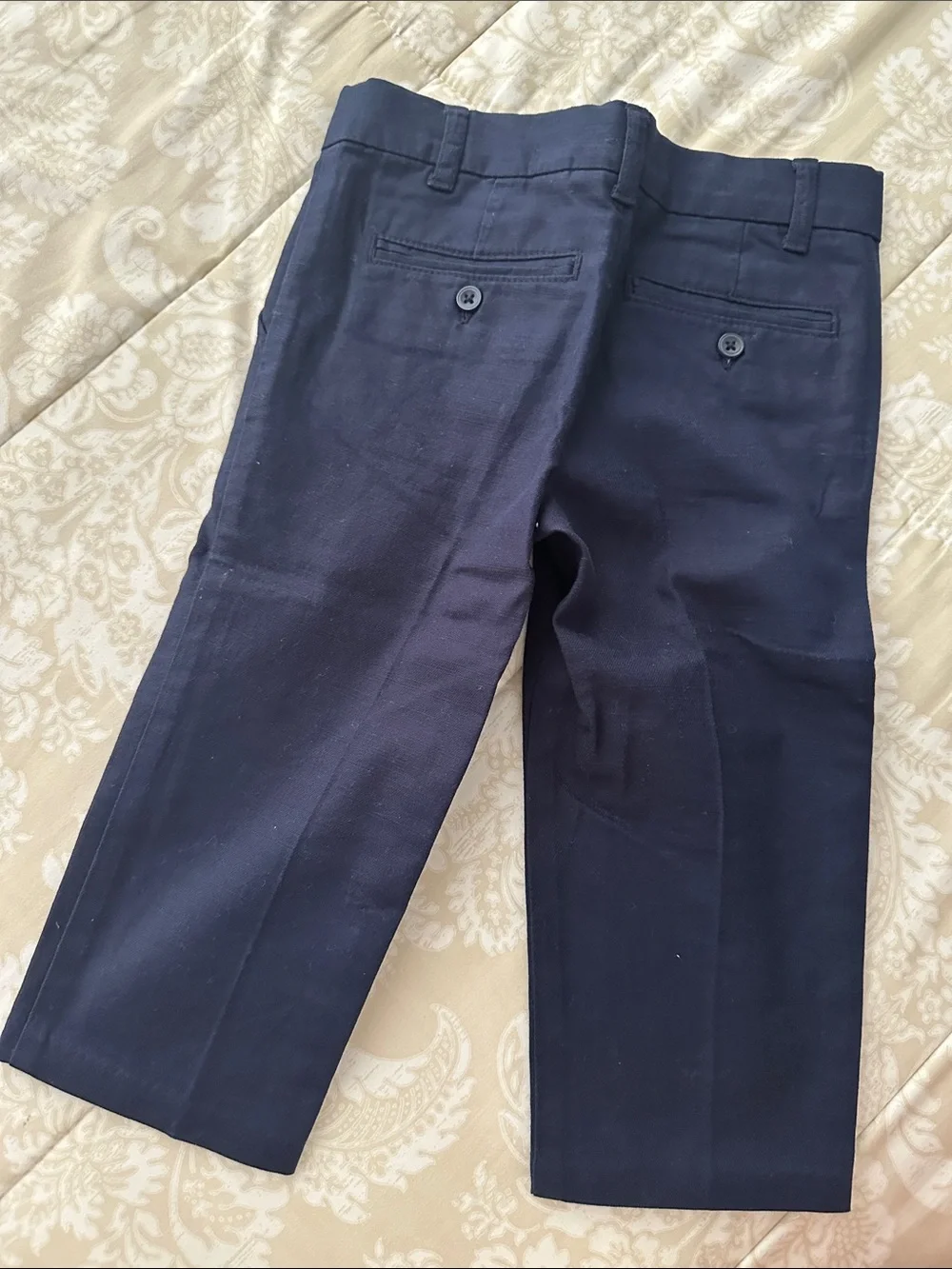Classic Navy Blue Dress Pants (Size Infant 18-24)
